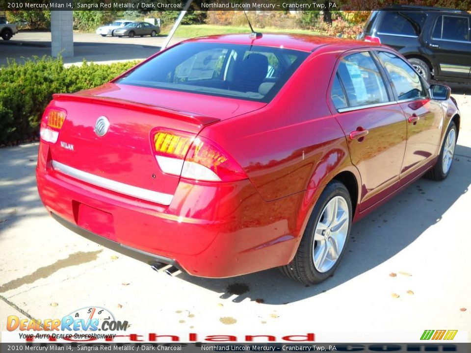 2010 Mercury Milan I4 Sangria Red Metallic / Dark Charcoal Photo #2