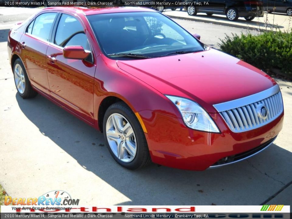 2010 Mercury Milan I4 Sangria Red Metallic / Dark Charcoal Photo #15