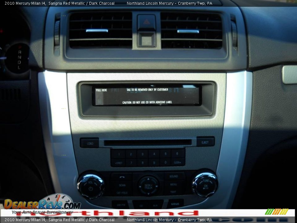 2010 Mercury Milan I4 Sangria Red Metallic / Dark Charcoal Photo #17