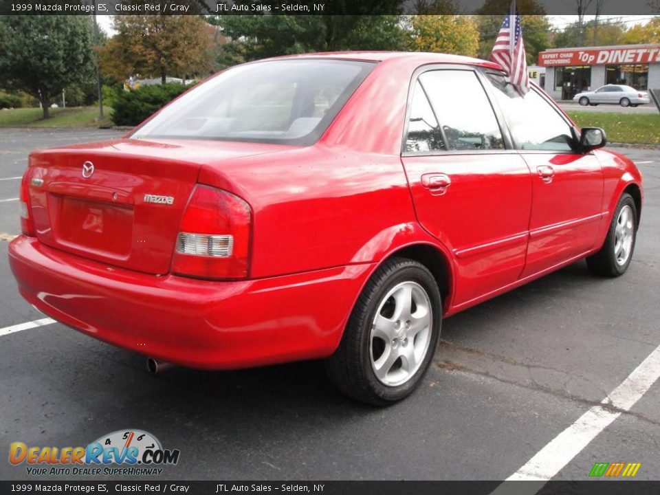 1999 Mazda Protege ES Classic Red / Gray Photo #6