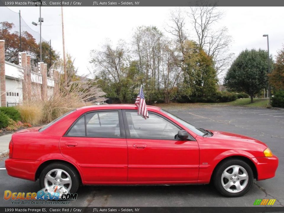 1999 Mazda Protege ES Classic Red / Gray Photo #7