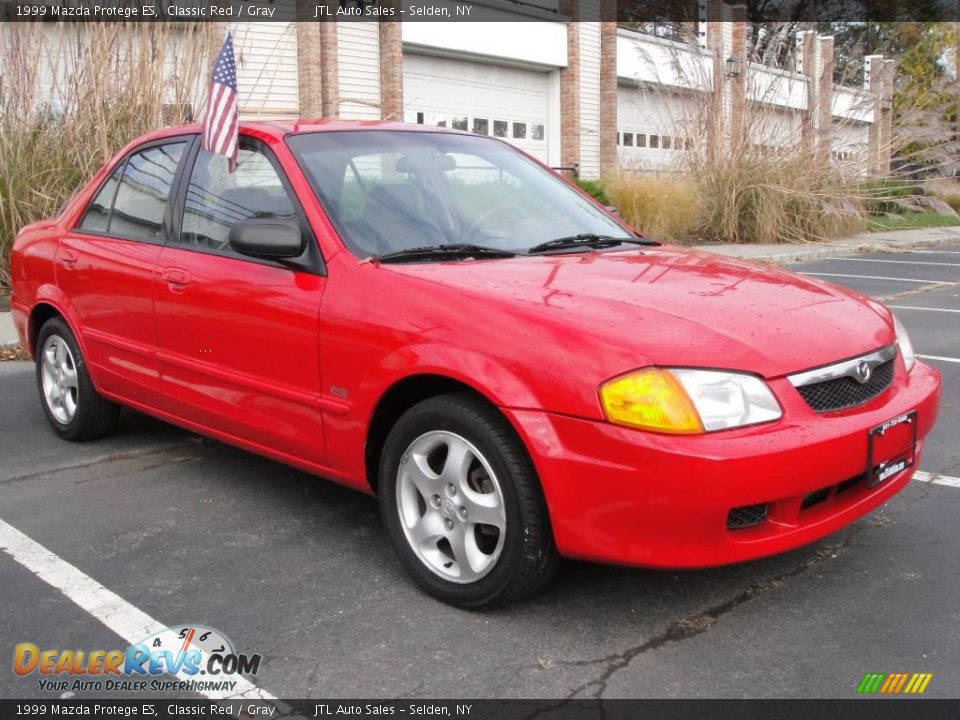 1999 Mazda Protege ES Classic Red / Gray Photo #8