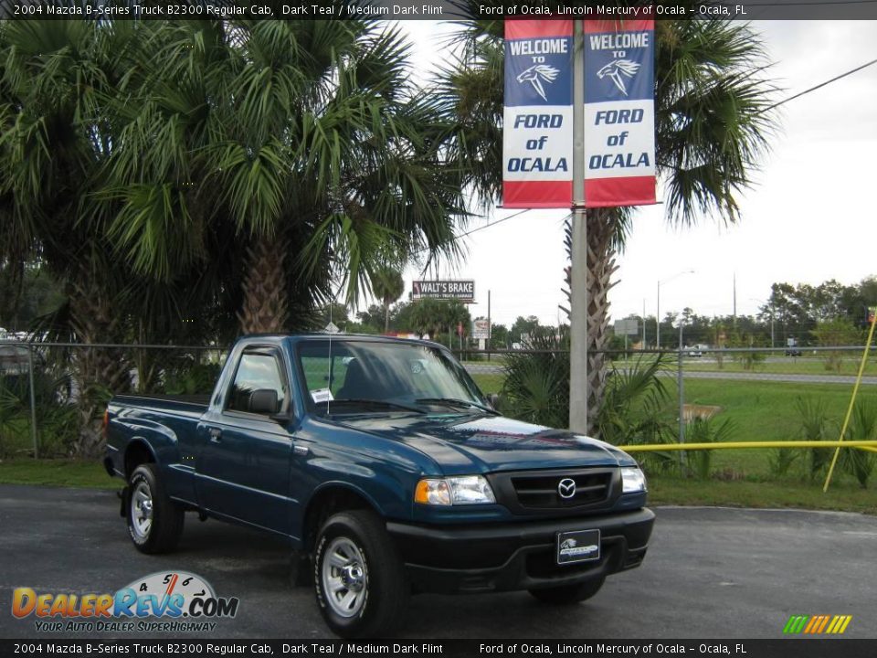 2004 Mazda B-Series Truck B2300 Regular Cab Dark Teal / Medium Dark Flint Photo #1