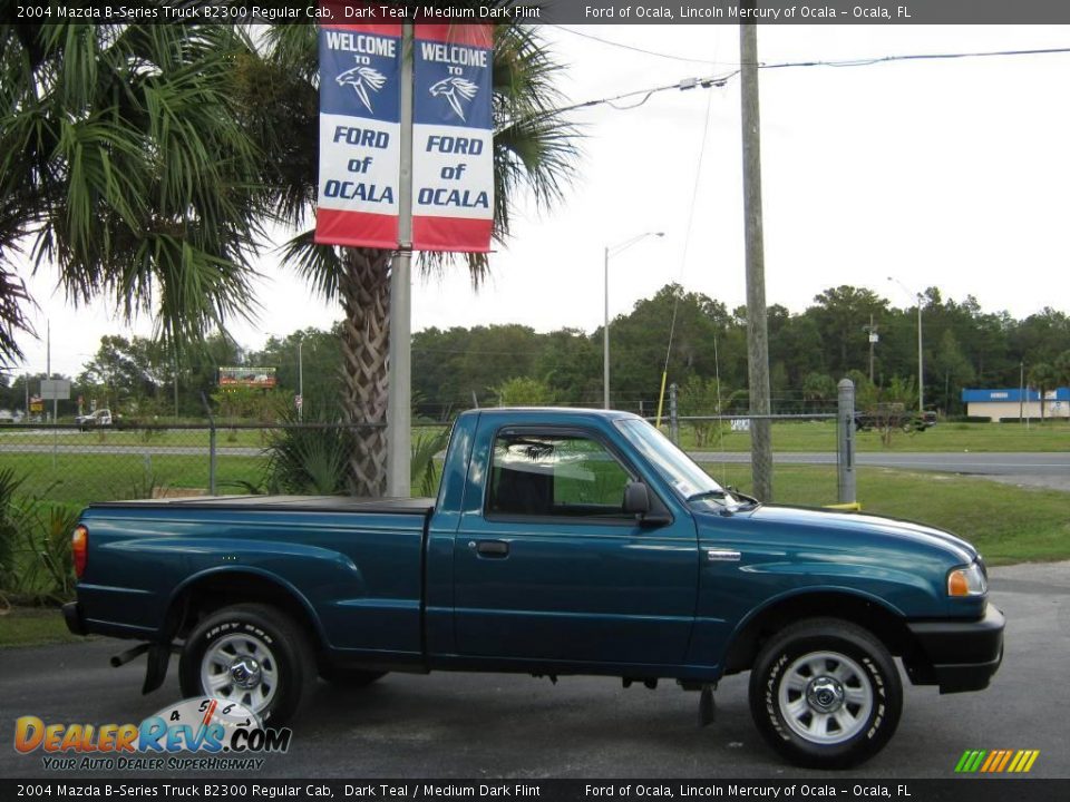 2004 Mazda B-Series Truck B2300 Regular Cab Dark Teal / Medium Dark Flint Photo #2