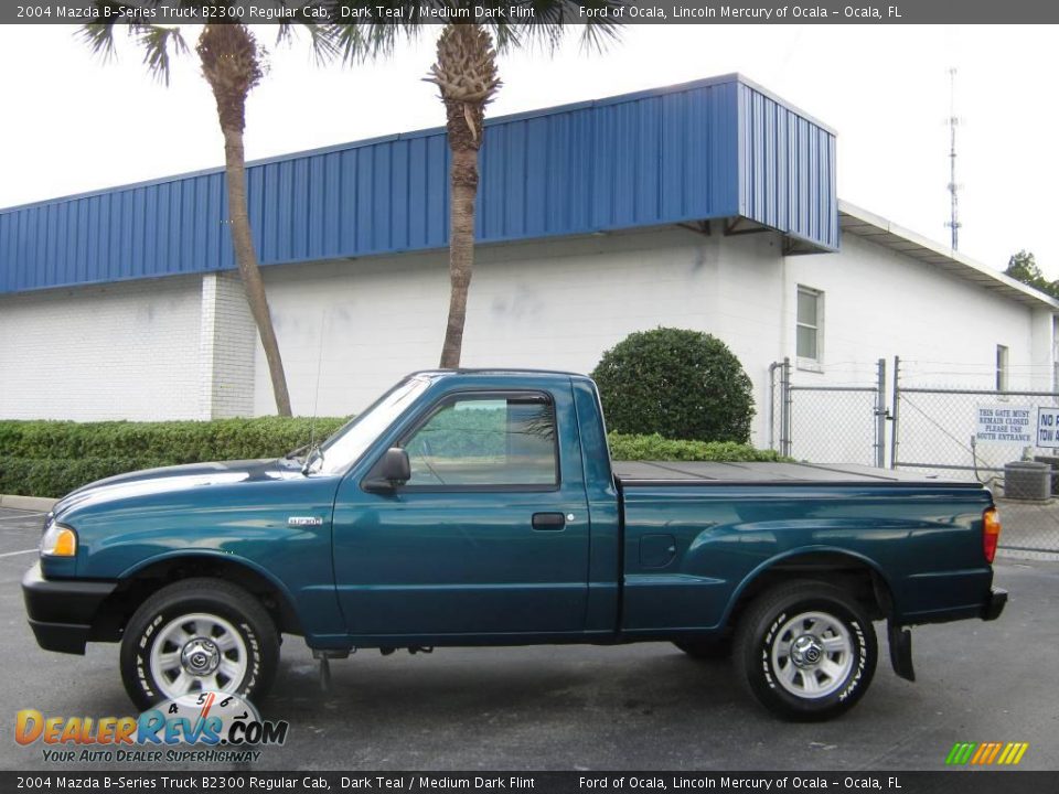 2004 Mazda B-Series Truck B2300 Regular Cab Dark Teal / Medium Dark Flint Photo #6