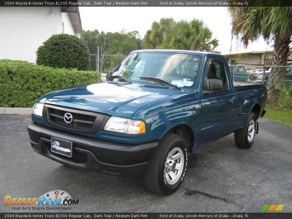 2004 Mazda B-Series Truck B2300 Regular Cab Dark Teal / Medium Dark Flint Photo #7