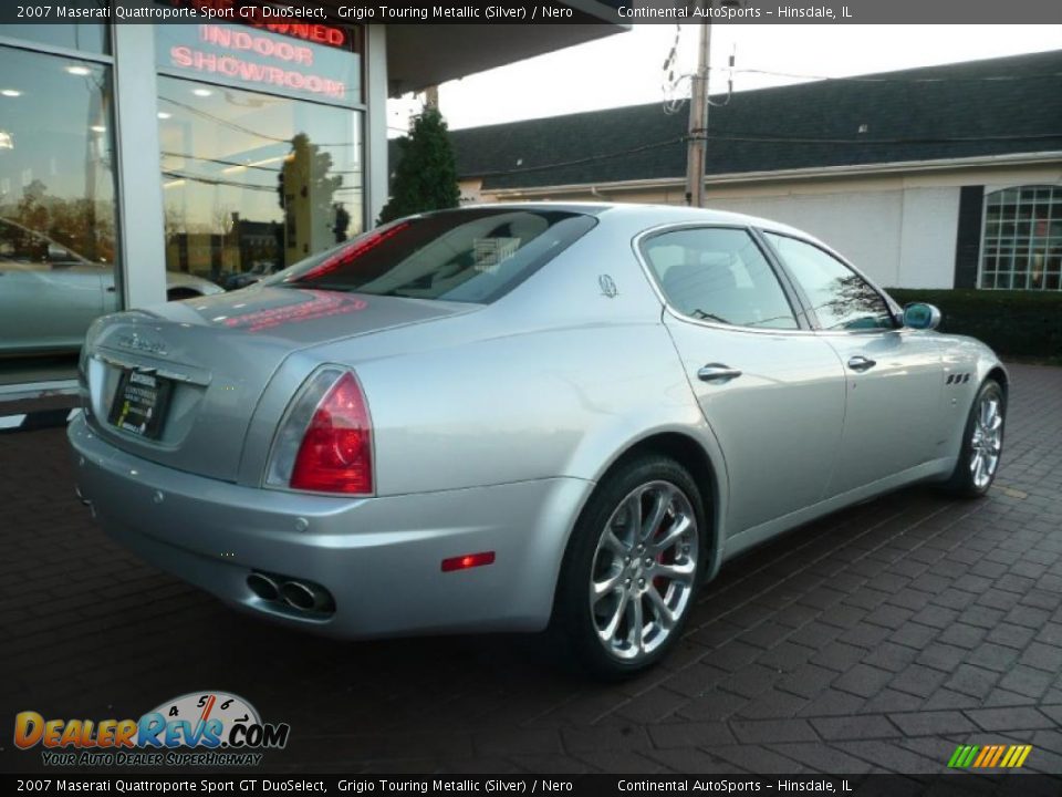 2007 Maserati Quattroporte Sport GT DuoSelect Grigio Touring Metallic (Silver) / Nero Photo #2