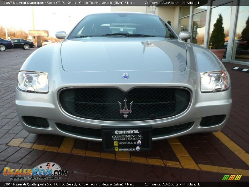 2007 Maserati Quattroporte Sport GT DuoSelect Grigio Touring Metallic (Silver) / Nero Photo #8