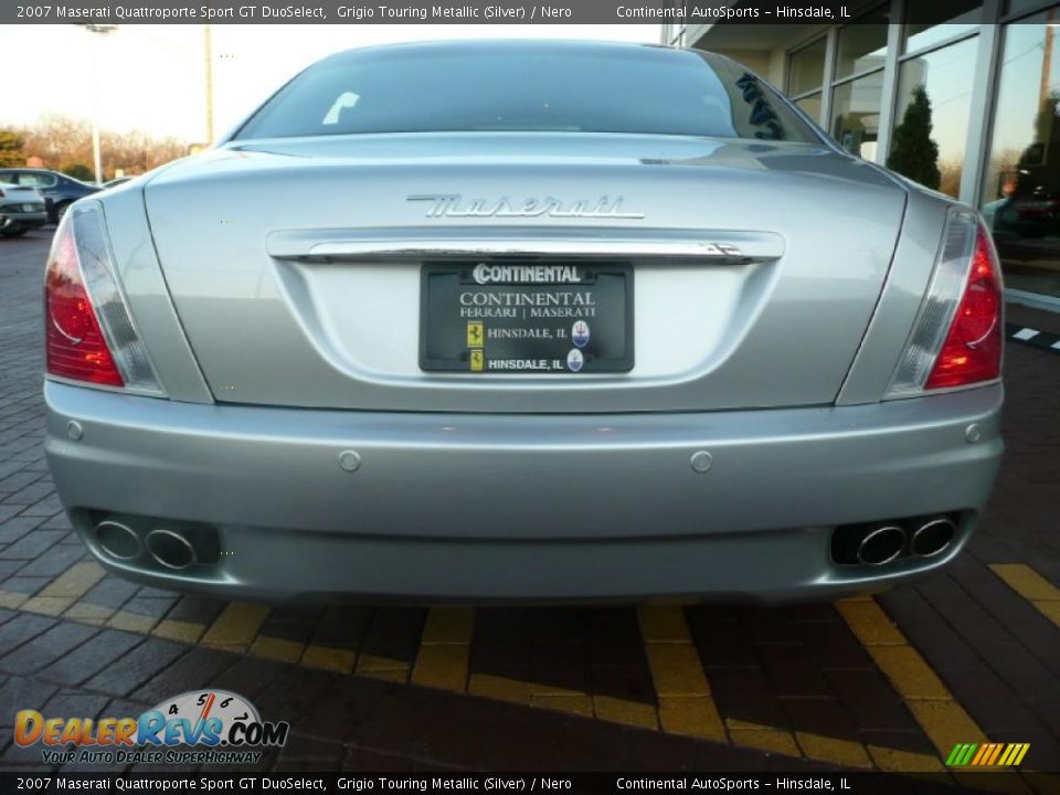 2007 Maserati Quattroporte Sport GT DuoSelect Grigio Touring Metallic (Silver) / Nero Photo #11