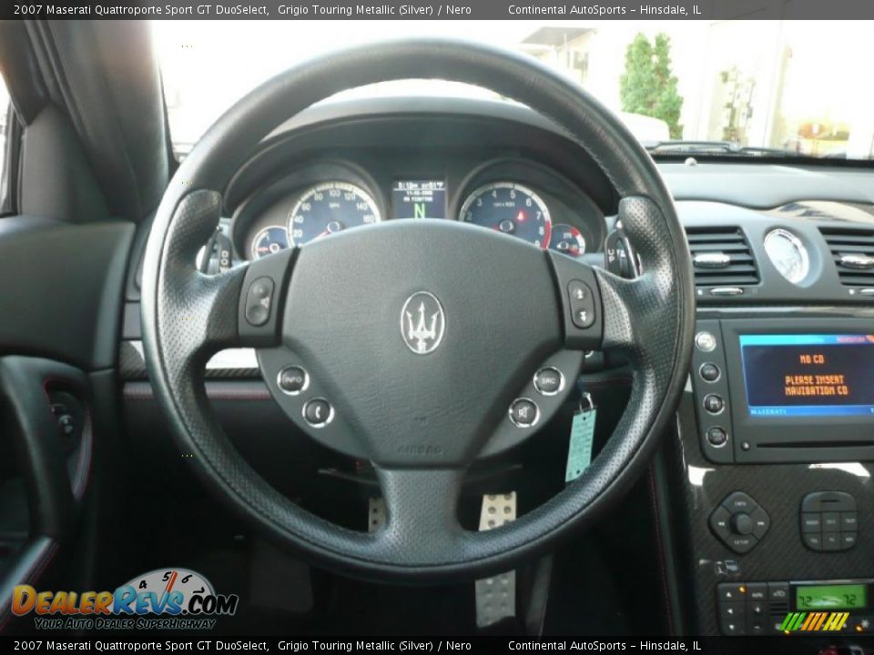 2007 Maserati Quattroporte Sport GT DuoSelect Steering Wheel Photo #16