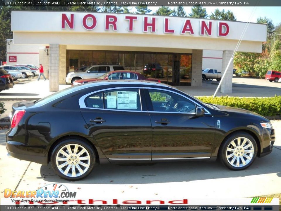 2010 Lincoln MKS EcoBoost AWD Tuxedo Black Metallic / Charcoal Black/Fine Line Ebony Photo #1