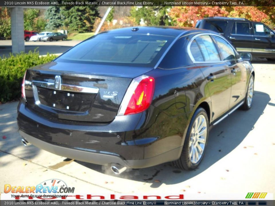 2010 Lincoln MKS EcoBoost AWD Tuxedo Black Metallic / Charcoal Black/Fine Line Ebony Photo #2