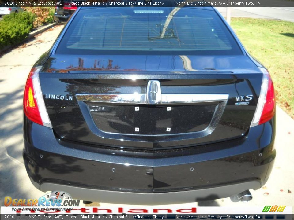 2010 Lincoln MKS EcoBoost AWD Tuxedo Black Metallic / Charcoal Black/Fine Line Ebony Photo #3