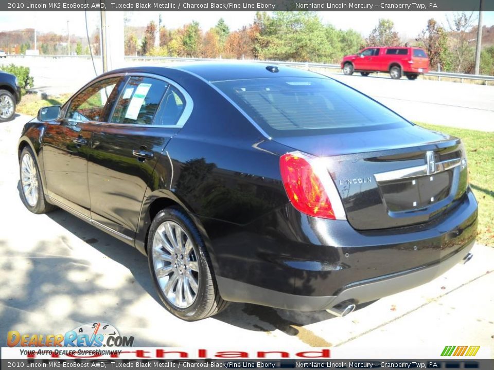 2010 Lincoln MKS EcoBoost AWD Tuxedo Black Metallic / Charcoal Black/Fine Line Ebony Photo #4