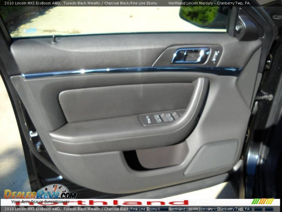 2010 Lincoln MKS EcoBoost AWD Tuxedo Black Metallic / Charcoal Black/Fine Line Ebony Photo #6