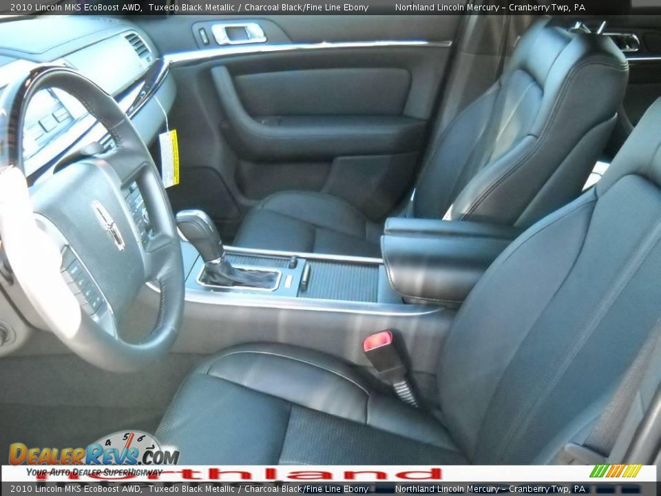 2010 Lincoln MKS EcoBoost AWD Tuxedo Black Metallic / Charcoal Black/Fine Line Ebony Photo #8