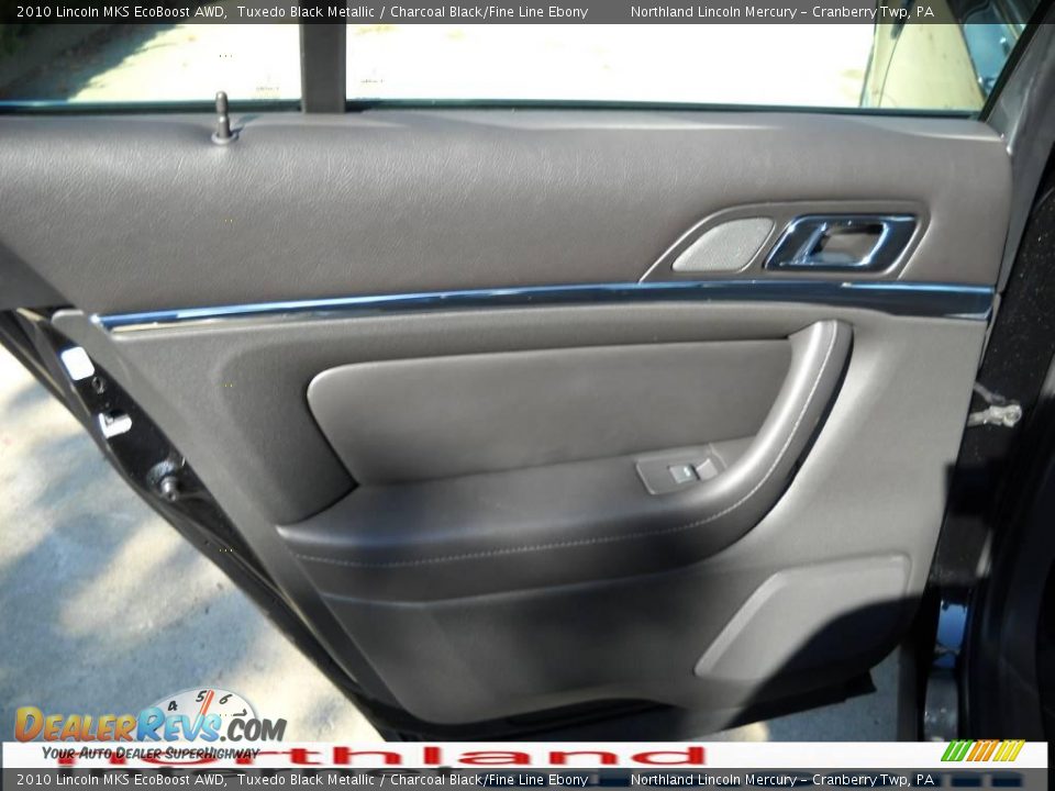 2010 Lincoln MKS EcoBoost AWD Tuxedo Black Metallic / Charcoal Black/Fine Line Ebony Photo #10