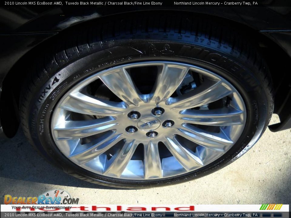 2010 Lincoln MKS EcoBoost AWD Tuxedo Black Metallic / Charcoal Black/Fine Line Ebony Photo #13