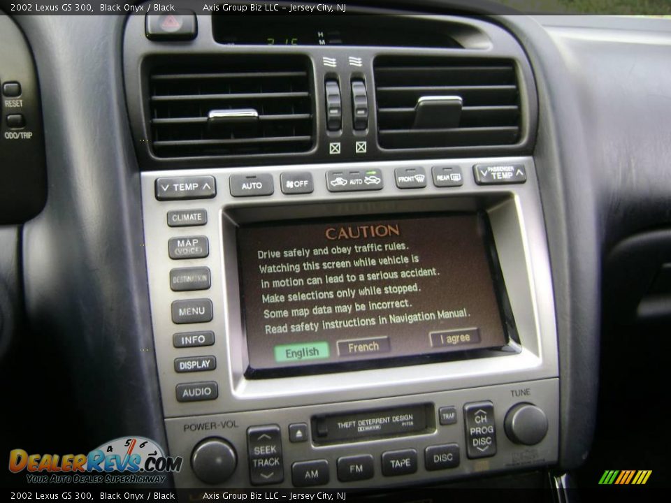 2002 Lexus GS 300 Black Onyx / Black Photo #17