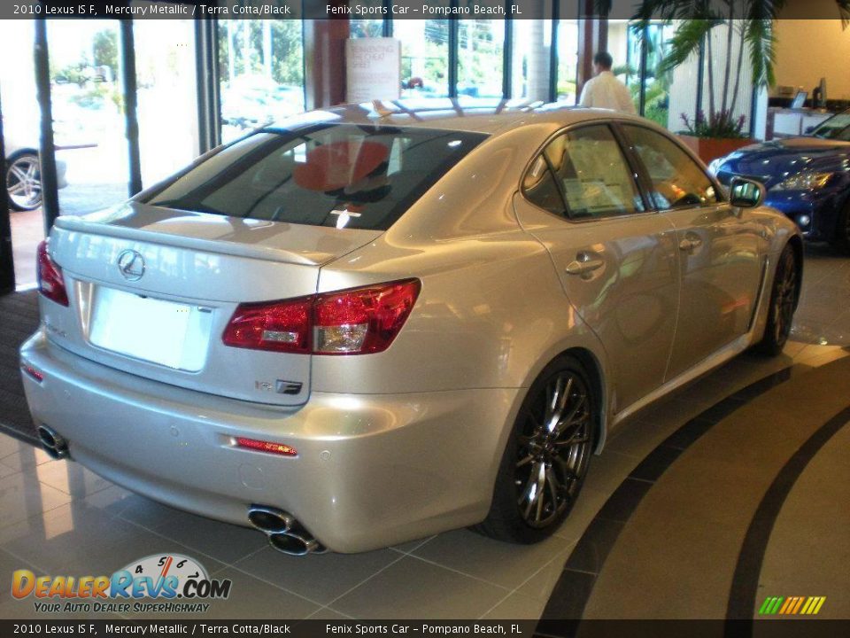 2010 Lexus IS F Mercury Metallic / Terra Cotta/Black Photo #3