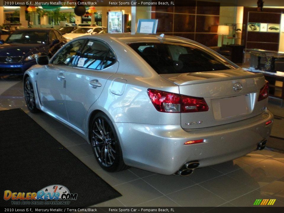 2010 Lexus IS F Mercury Metallic / Terra Cotta/Black Photo #4
