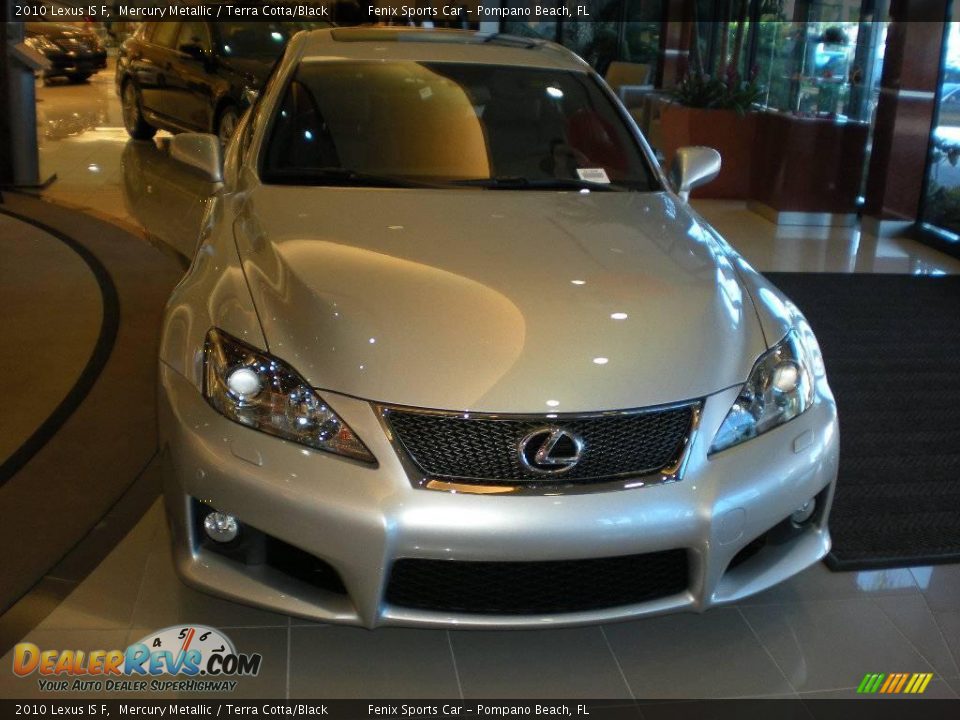 2010 Lexus IS F Mercury Metallic / Terra Cotta/Black Photo #5