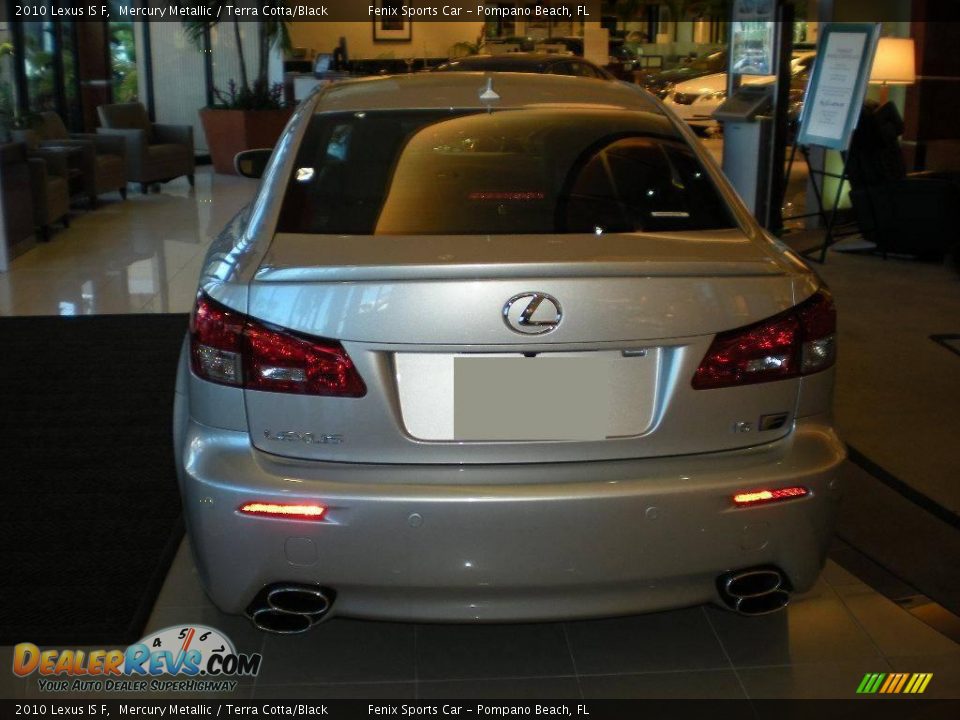 2010 Lexus IS F Mercury Metallic / Terra Cotta/Black Photo #6