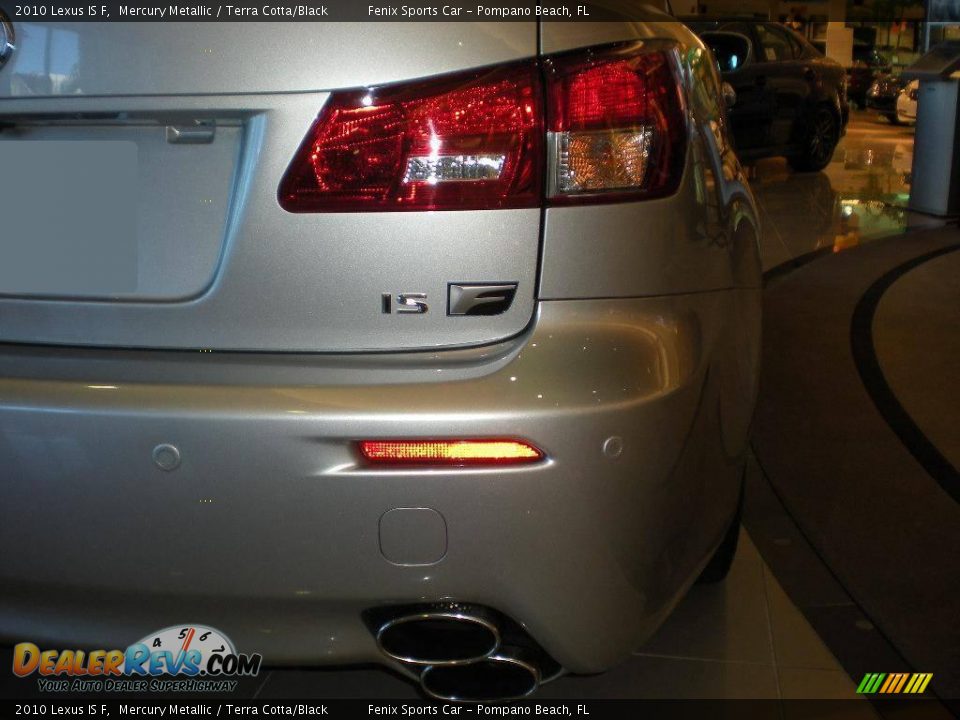 2010 Lexus IS F Mercury Metallic / Terra Cotta/Black Photo #7