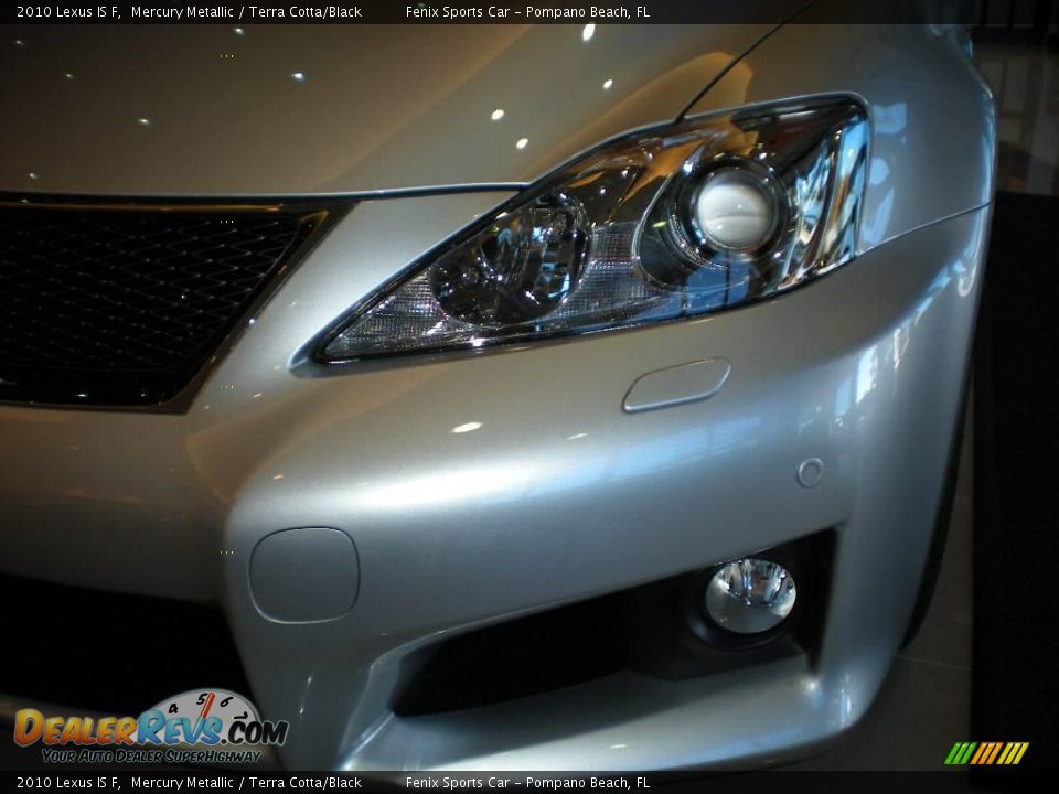 2010 Lexus IS F Mercury Metallic / Terra Cotta/Black Photo #8