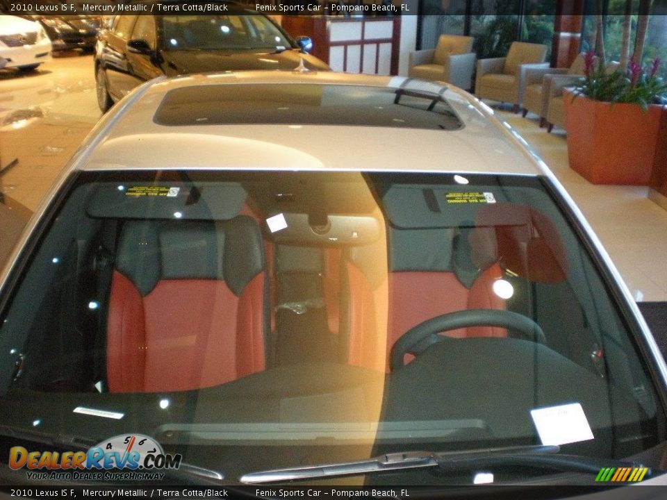 2010 Lexus IS F Mercury Metallic / Terra Cotta/Black Photo #9