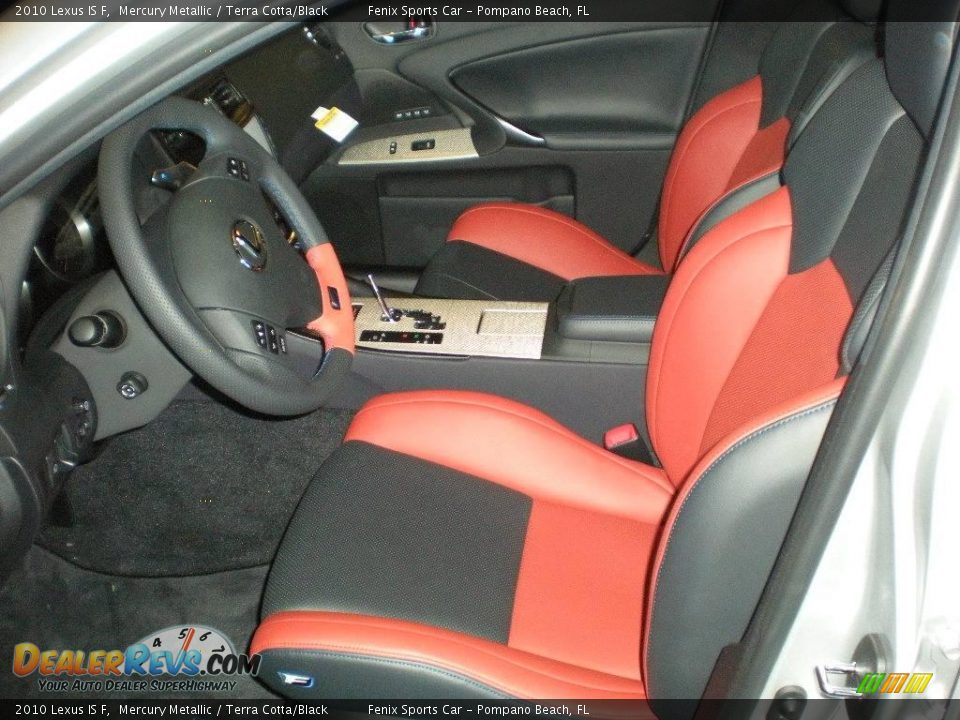 Terra Cotta/Black Interior - 2010 Lexus IS F Photo #10