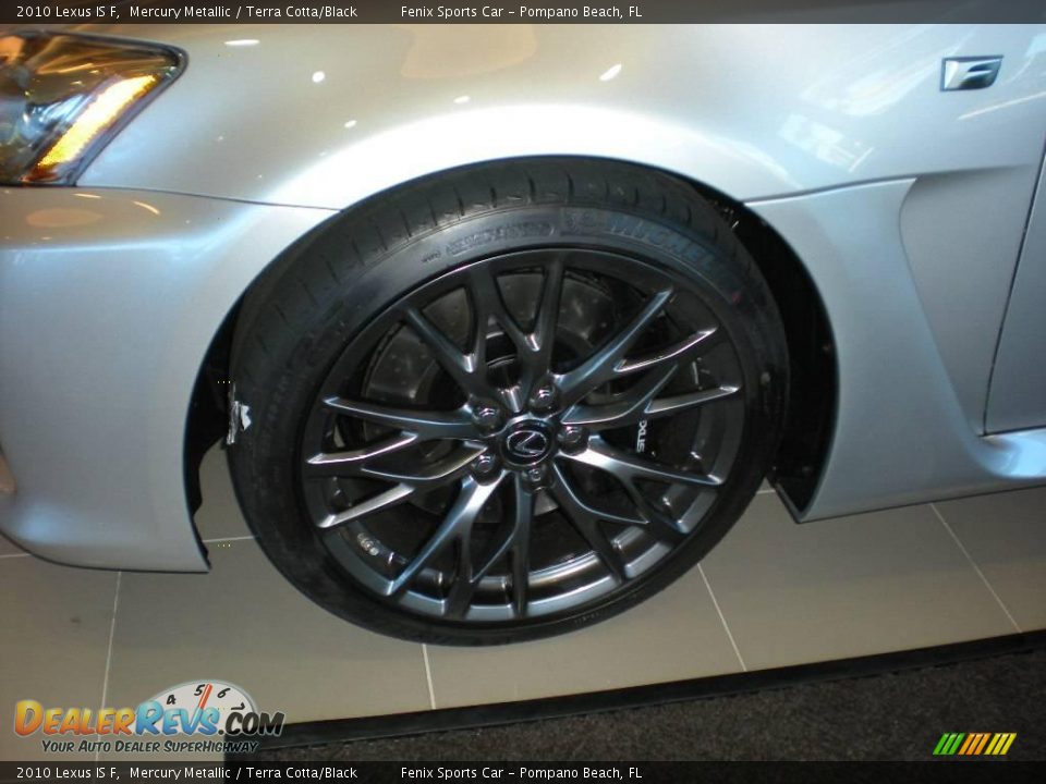 2010 Lexus IS F Mercury Metallic / Terra Cotta/Black Photo #13