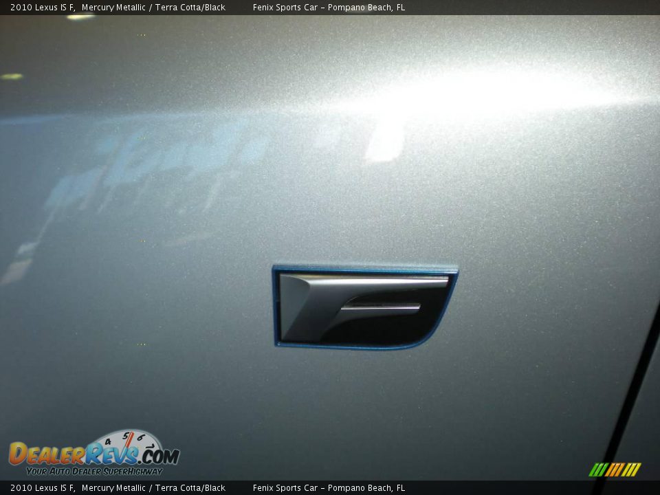 2010 Lexus IS F Mercury Metallic / Terra Cotta/Black Photo #14