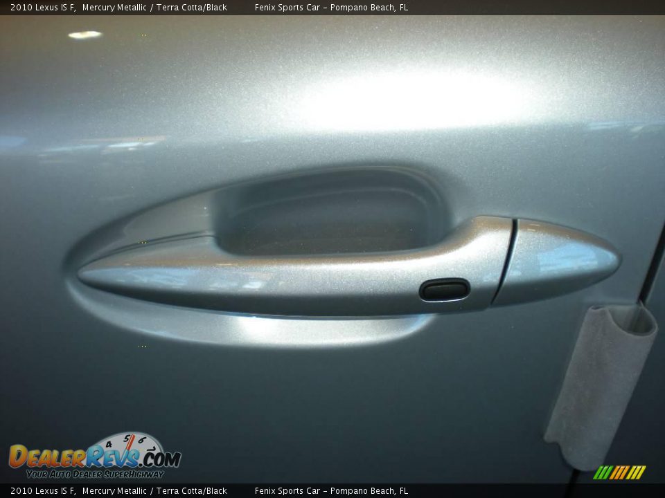 2010 Lexus IS F Mercury Metallic / Terra Cotta/Black Photo #15