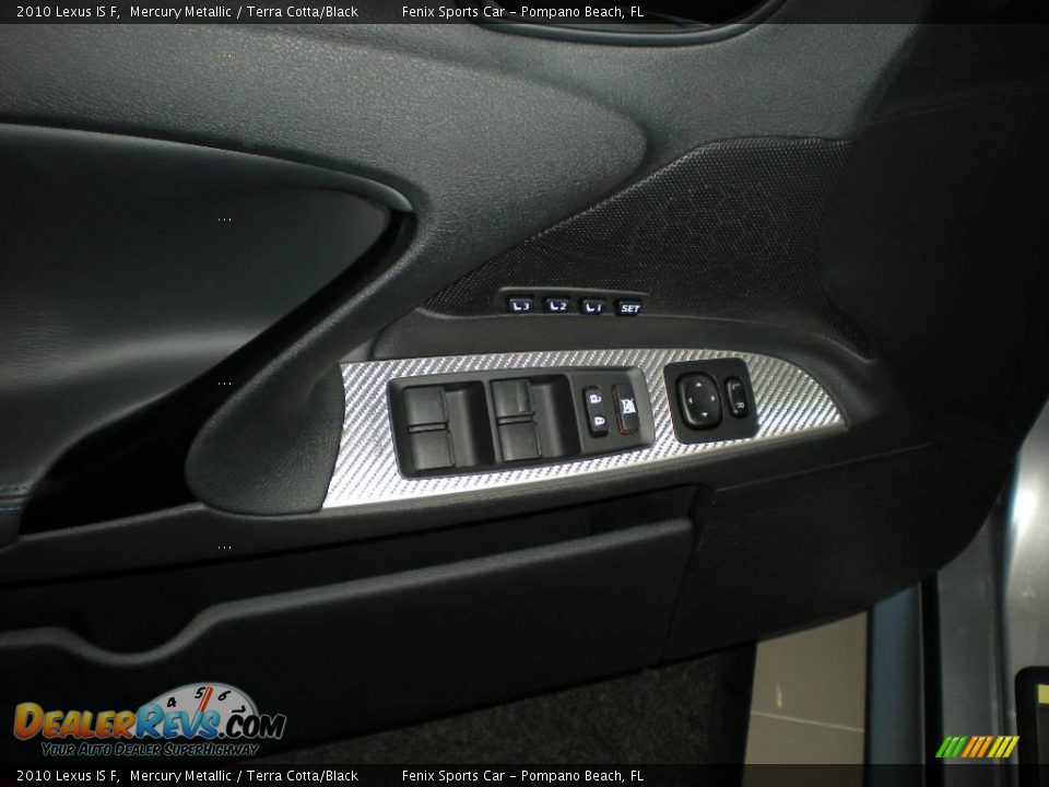 2010 Lexus IS F Mercury Metallic / Terra Cotta/Black Photo #16