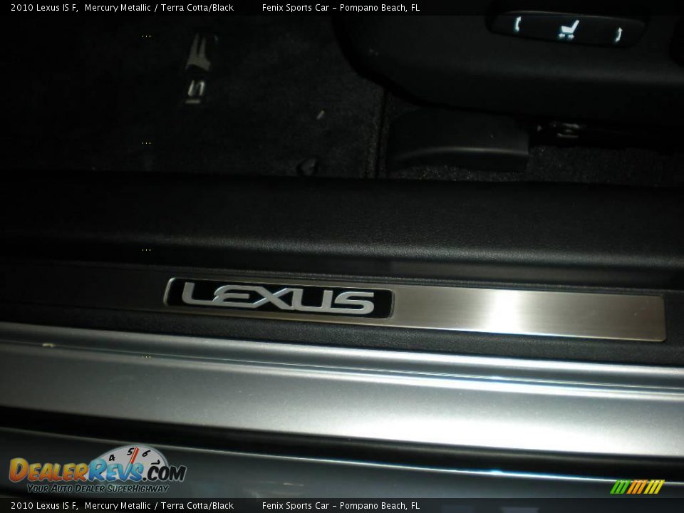 2010 Lexus IS F Mercury Metallic / Terra Cotta/Black Photo #17