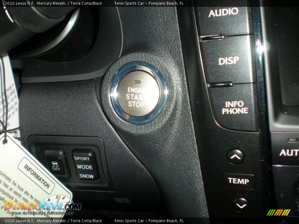 2010 Lexus IS F Mercury Metallic / Terra Cotta/Black Photo #21