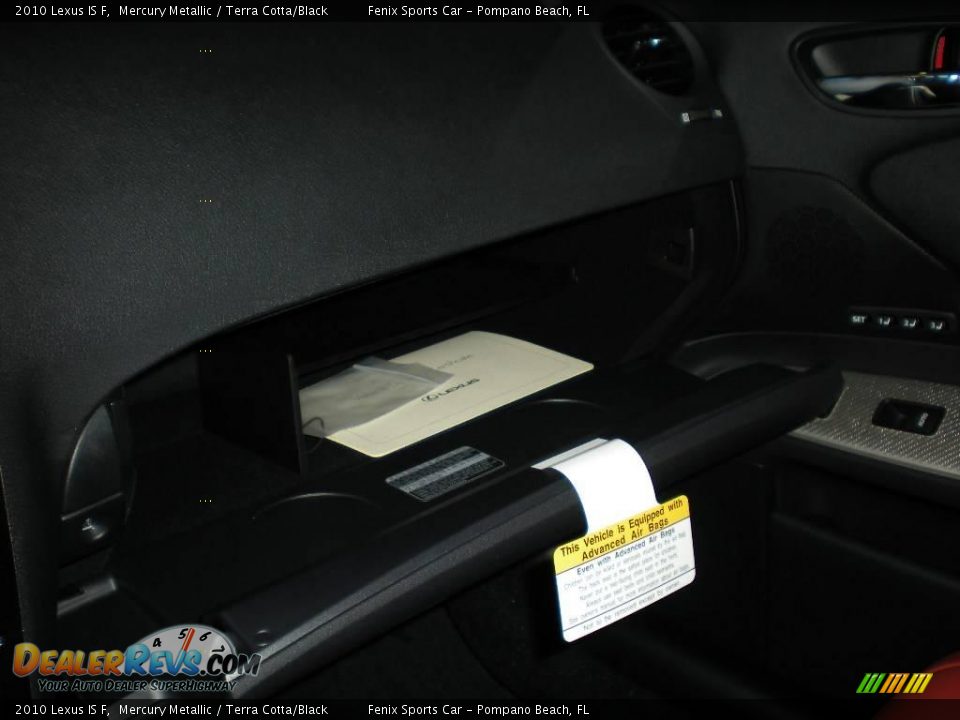 2010 Lexus IS F Mercury Metallic / Terra Cotta/Black Photo #22