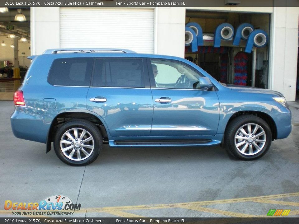 2010 Lexus LX 570 Costa Azul Blue Mica / Cashmere Photo #1