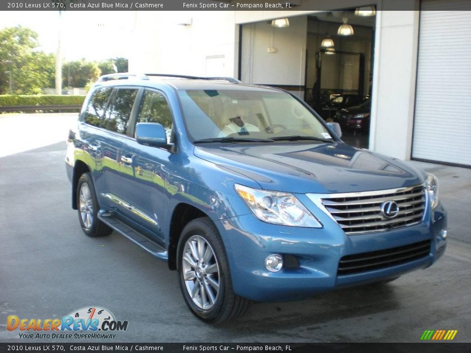 2010 Lexus LX 570 Costa Azul Blue Mica / Cashmere Photo #4