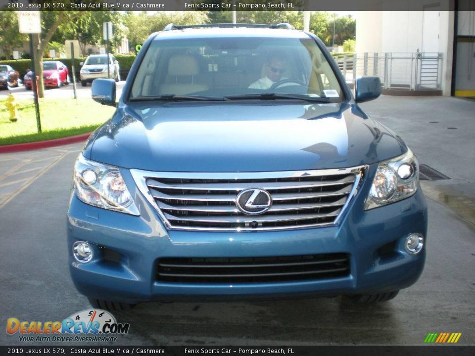 2010 Lexus LX 570 Costa Azul Blue Mica / Cashmere Photo #6