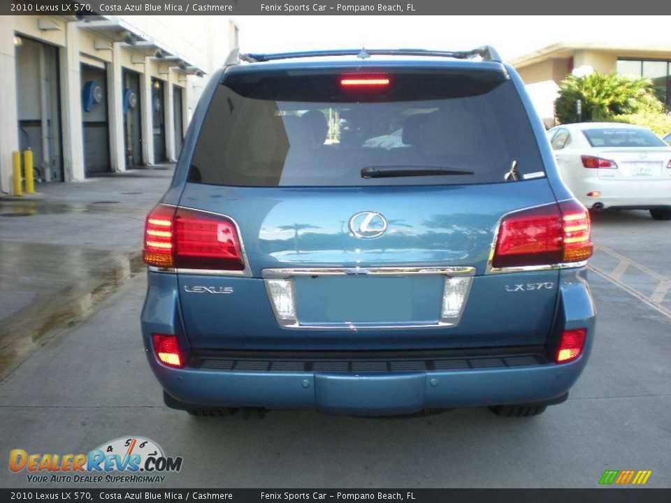 2010 Lexus LX 570 Costa Azul Blue Mica / Cashmere Photo #7
