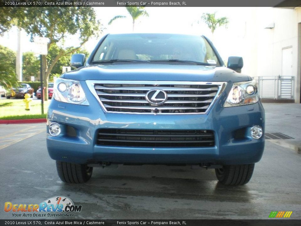 2010 Lexus LX 570 Costa Azul Blue Mica / Cashmere Photo #8