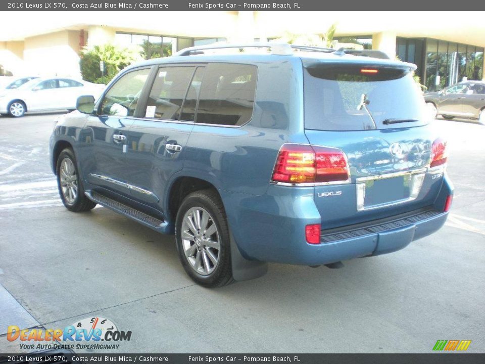 2010 Lexus LX 570 Costa Azul Blue Mica / Cashmere Photo #9