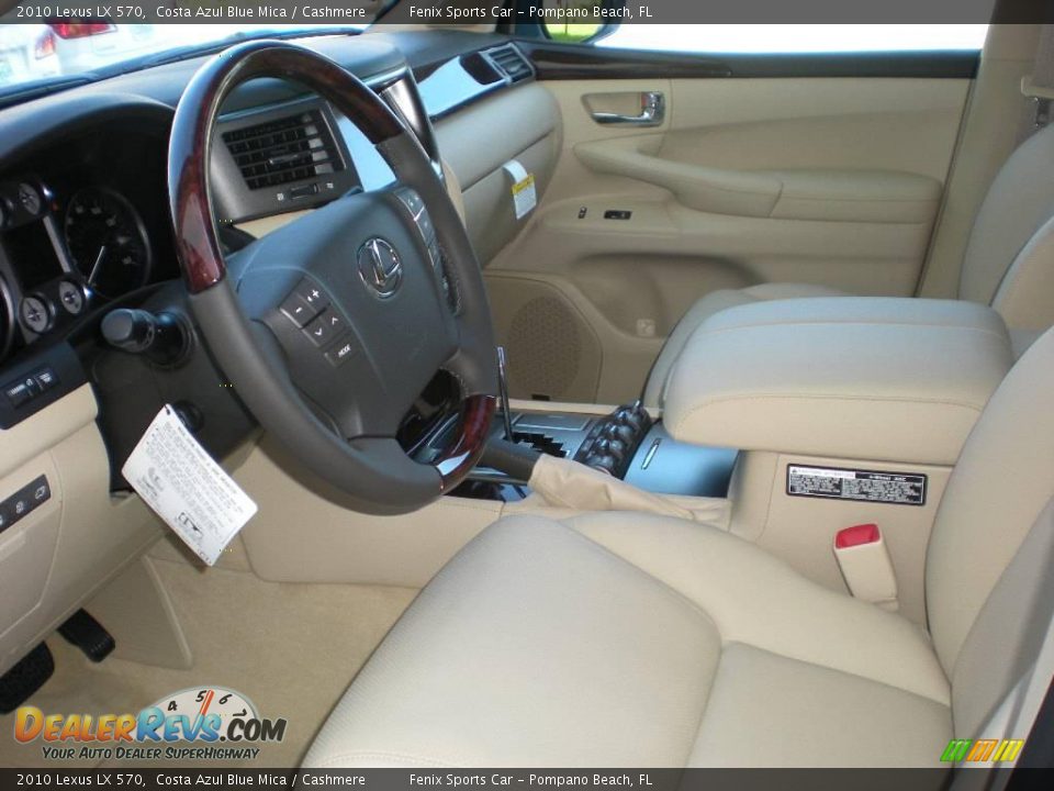 2010 Lexus LX 570 Costa Azul Blue Mica / Cashmere Photo #11