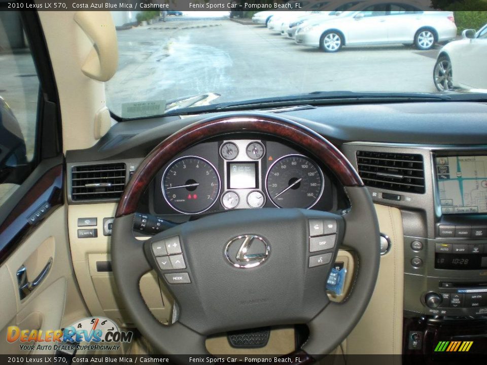 2010 Lexus LX 570 Costa Azul Blue Mica / Cashmere Photo #13