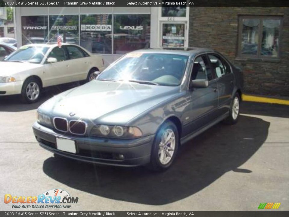 2003 BMW 5 Series 525i Sedan Titanium Grey Metallic / Black Photo #1