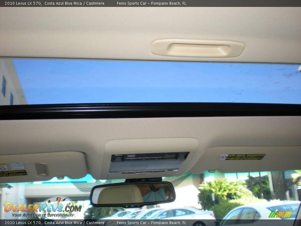 2010 Lexus LX 570 Costa Azul Blue Mica / Cashmere Photo #17
