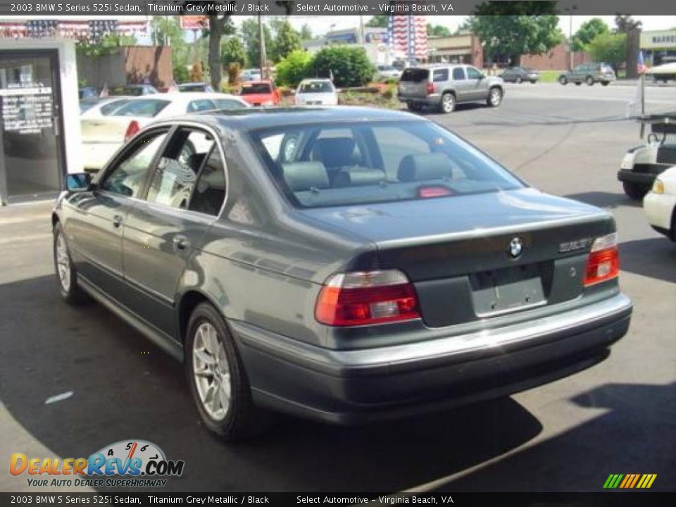 2003 BMW 5 Series 525i Sedan Titanium Grey Metallic / Black Photo #2