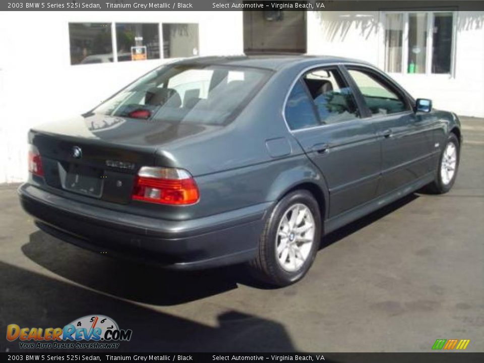 2003 BMW 5 Series 525i Sedan Titanium Grey Metallic / Black Photo #3